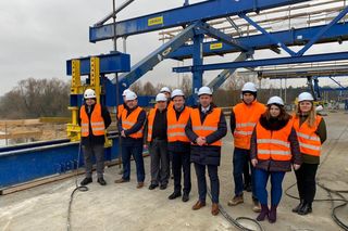 Budowa mostu na Bugu w Grannem