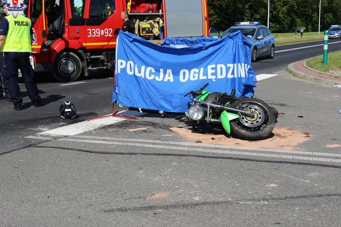 Zderzenie motocykla i ciągnika zakończyło się tragicznie. 38-latek zginął na miejscu