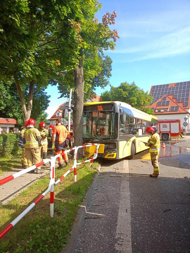 Wypadek autobusu w Mysłowicach