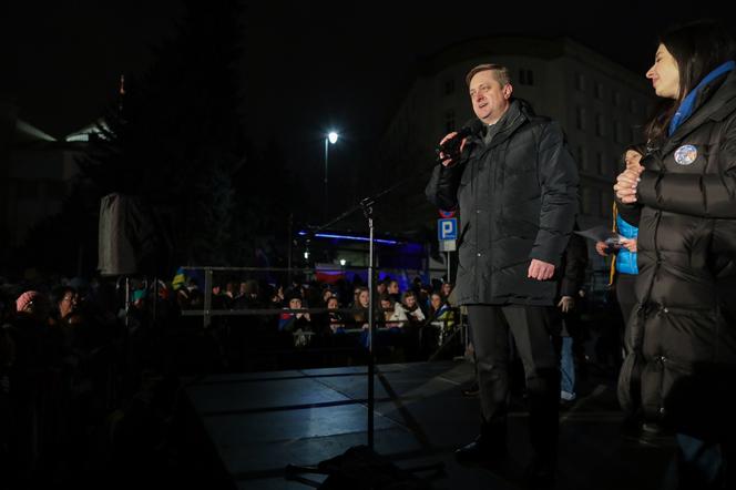 Manifestacja solidarnościowa z Ukrainą