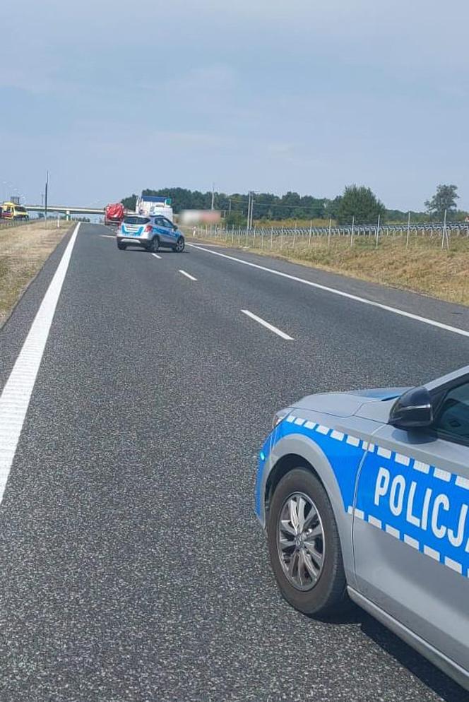 Wypadek na S7 koło Olsztynka. Jedna osoba została ranna. Są utrudnienia w ruchu