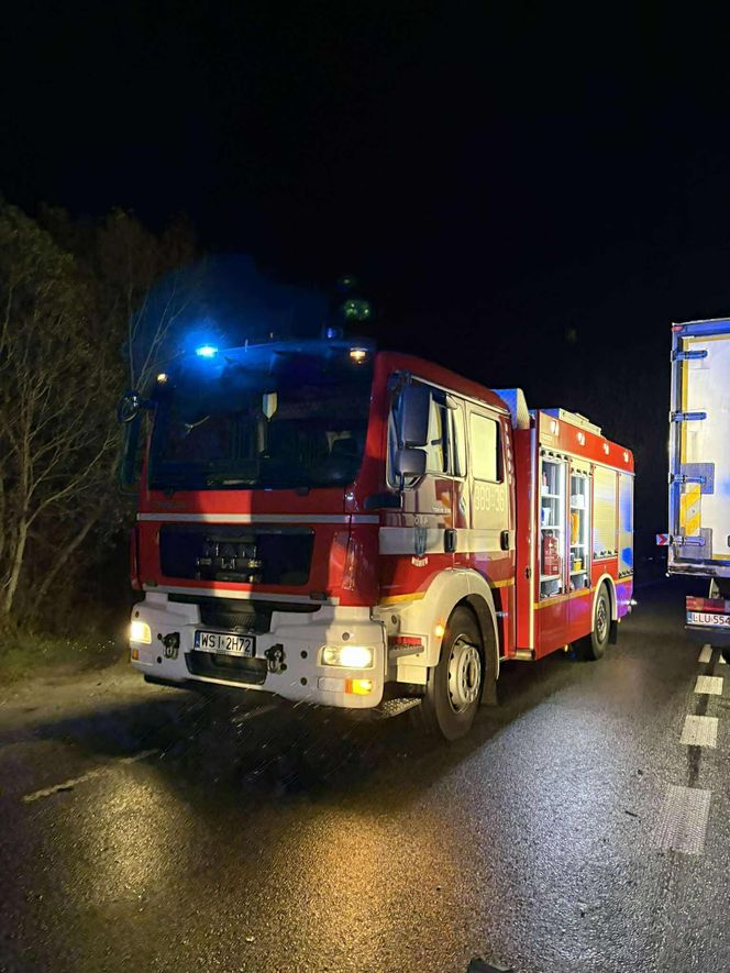Wypadek na trasie Siedlce - Łuków, kierowca ranny