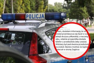Niepokojące doniesienia mieszkańców Sosnowca: Facet w barwach klubowych z maczetą. Oświadczenie policji