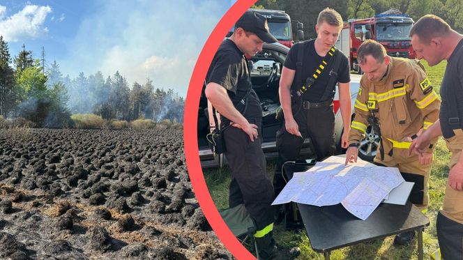Duży pożar na pograniczu polsko-słowackim. Na miejscu pracuje wiele zastępów straży pożarnej