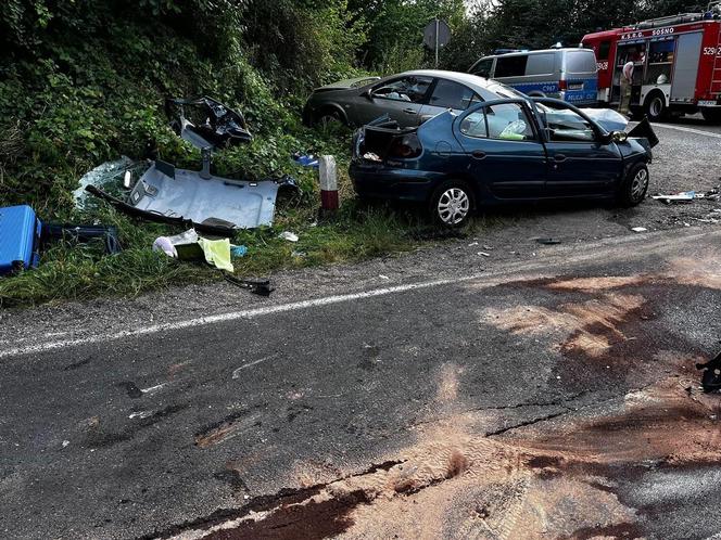 Tragiczne zderzenie trzech aut na DK 25! Zginęła 64-letnia pasażerka [ZDJĘCIA]