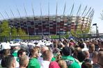 Zamieszanie pod Stadionem Narodowym w Warszawie - kibic Lechii Gdańsk mieli problem ze wejściem na mecz!
