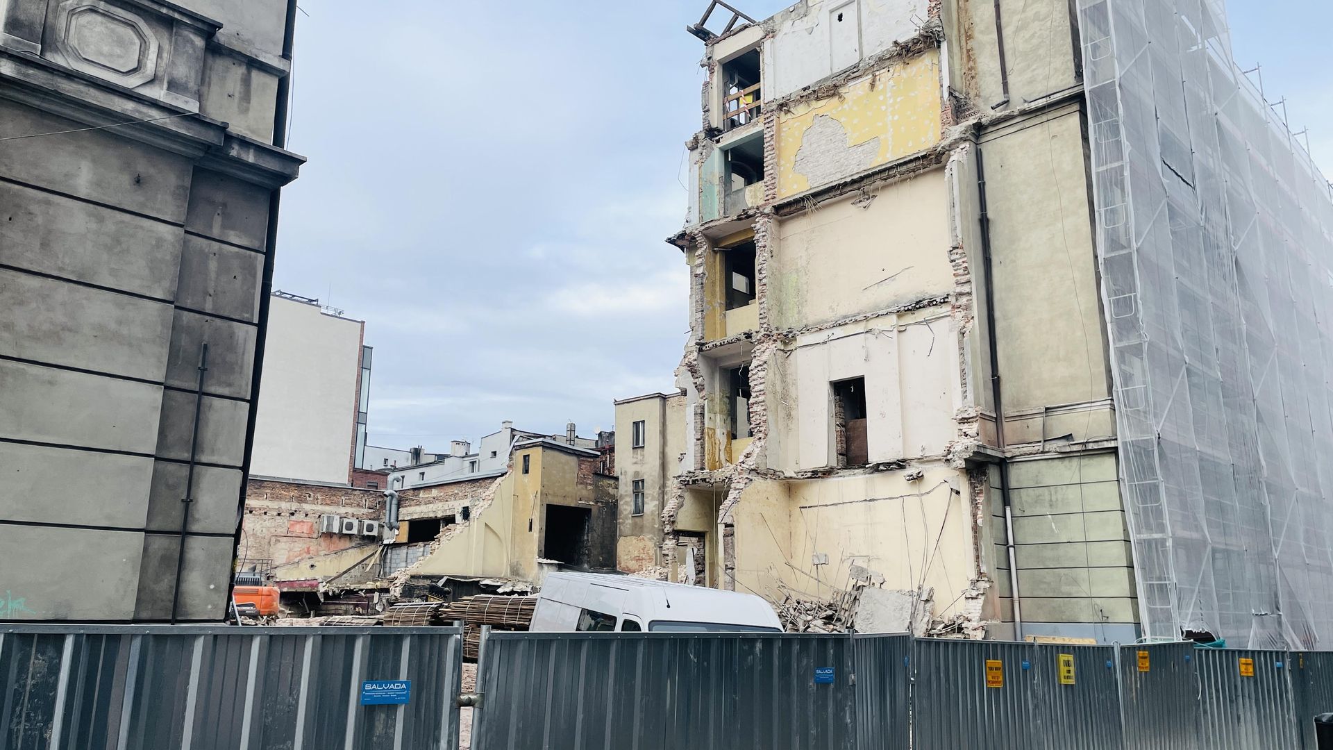 Kwartał przy ul. Dworcowej, Katowice. Wyburzenie