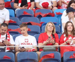 Kibice na meczu Polska - Mołdawia