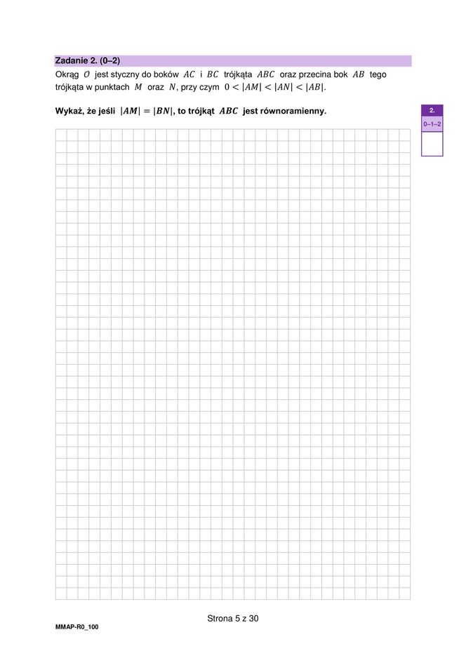 Matura matematyka rozszerzona - arkusz CKE próbny 12.12.2024