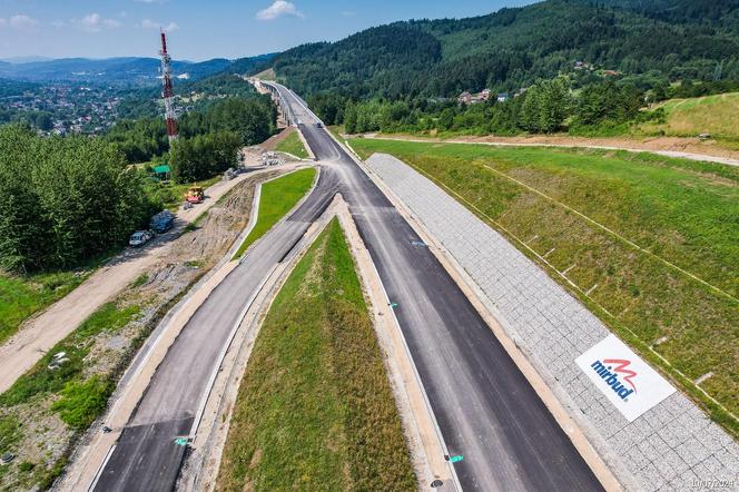 Obejście Węgierskiej Górki - postęp prac w lipcu 2024