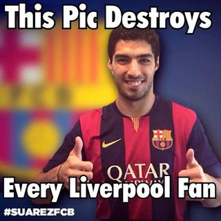 Luis Suarez w Barcelonie MEMY