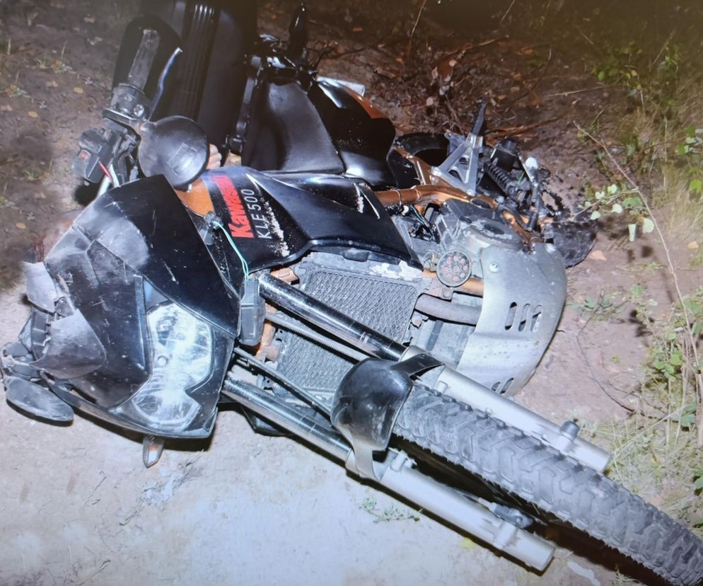 Tragedia w Płatkowie. 34-latek zginął na motocyklu. Nie miał uprawnień