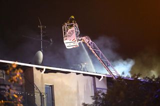 Pożar budynku przy ul. Krańcowej