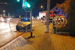 Wypadek na skrzyżowaniu ulic Szkotnik i Szujskiego w Tarnowie