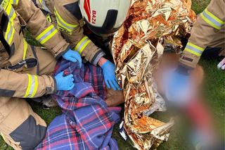 Nietypowa akcja strażaków pod Toruniem. Ratowali uwięzionego koziołka