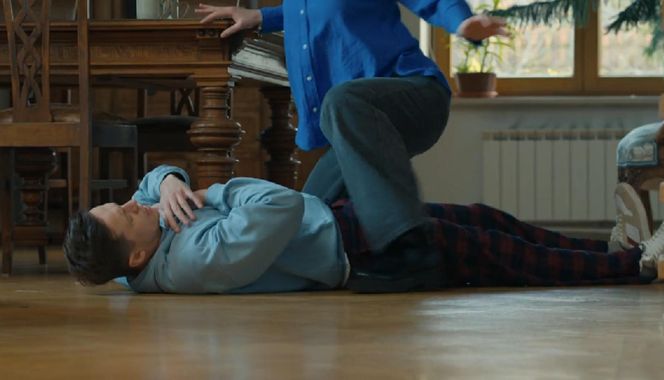 Barwy szczęścia, odcinek 3162. Błażej (Piotr Ligienza), Weronika (Maria Świłpa)