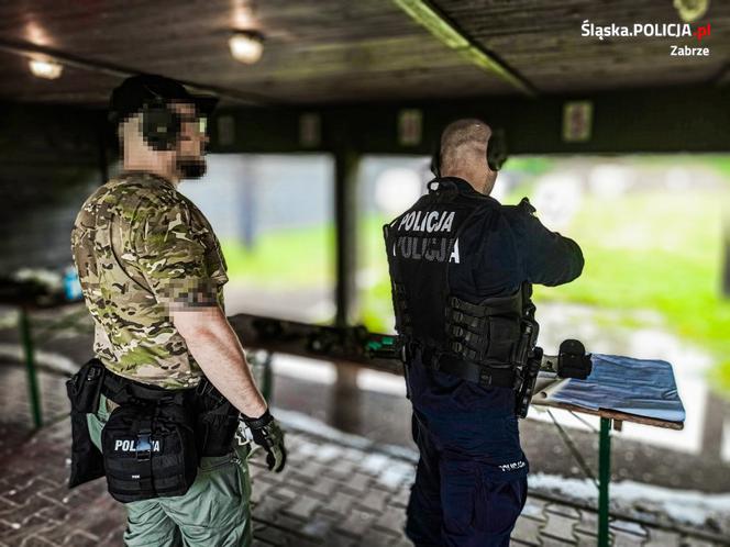 Tak strzelają policjanci z Zabrza. Zobaczcie ich popisy na strzelnicy [ZDJĘCIA, WIDEO]