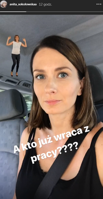 Anita Sokołowska na planie serialu "Przyjaciółki"