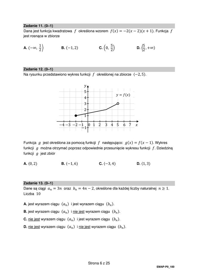 Matura matematyka 2022 - arkusz CKE POPRAWKA