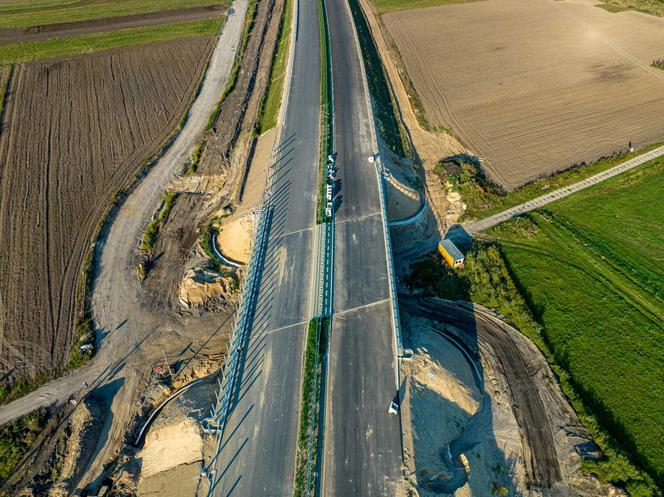 Obwodnica Łomży - plac budowy w sierpniu 2024