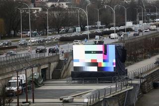 Przygotowania do wystąpienia Joe Bidena w Warszawie