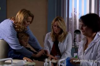 M jak miłość. Agata (Katarzyna Kwiatkowska), żona Banacha (Dorota Chotecka), Marysia (Małgorzata Pieńkowska)