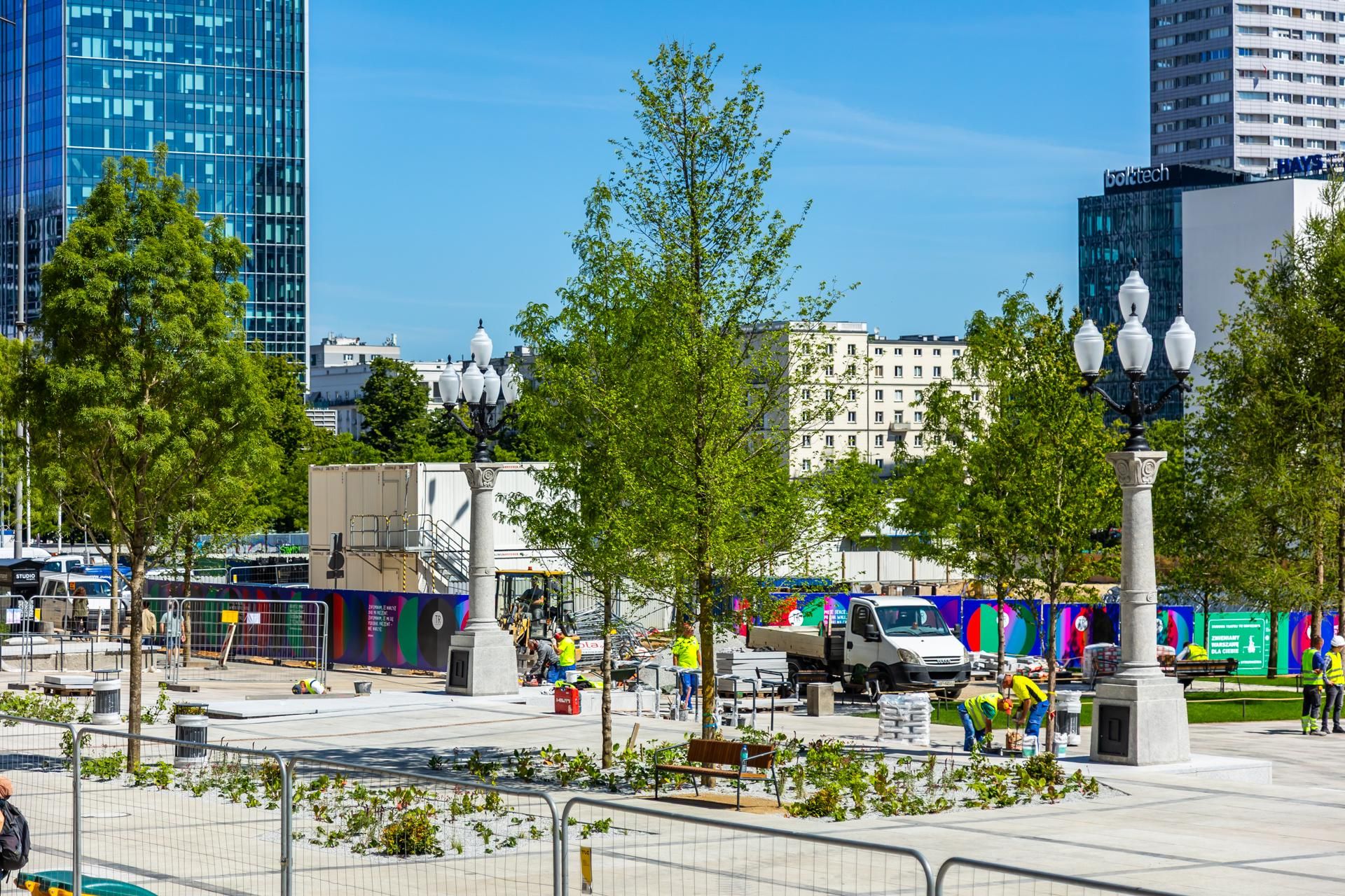 Plac Centralny Warszawa, sierpień 2025