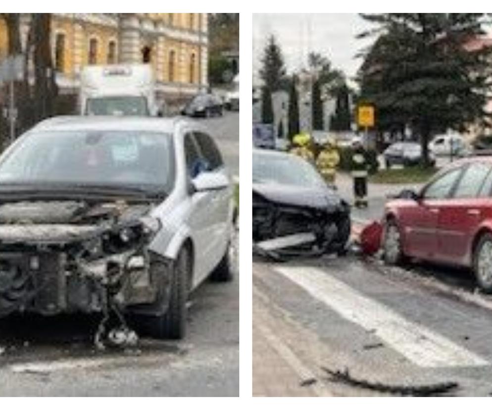 Wypadek w Tyczynie. Zderzyły się 3 samochody! Utrudnienia [30.03.2023]