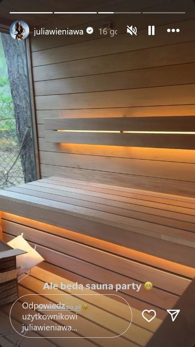 Leśny azyl Julii Wieniawy to czyste złoto! Pokazała luksus od środka