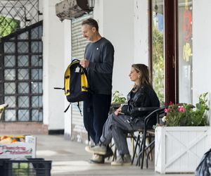 Grzegorz Damięcki i Magdalena Schejbal na spacerze