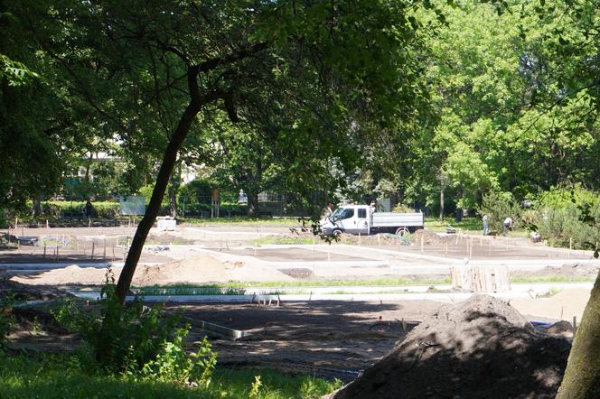 Rewitalizacja Parku Planty. Tak wyglądają majowe prace w centrum Białegostoku