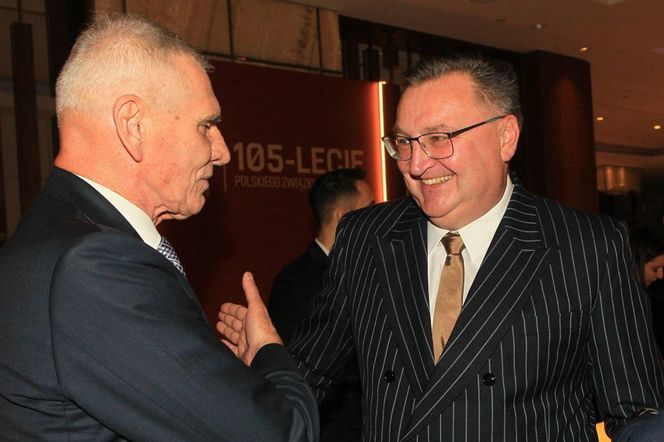 Czesław Michniewicz z Pawłem Janasem