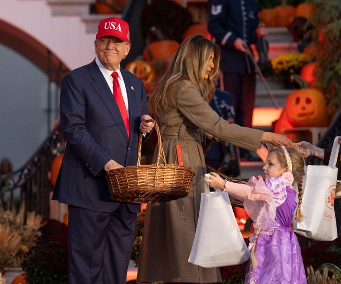 Tłumy na zabawie w Białym Domu. Donald Trump świętował Halloween