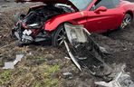 Wypadek w Radziejowie. Piękne Ferrari rozbite, 19-latek ukarany