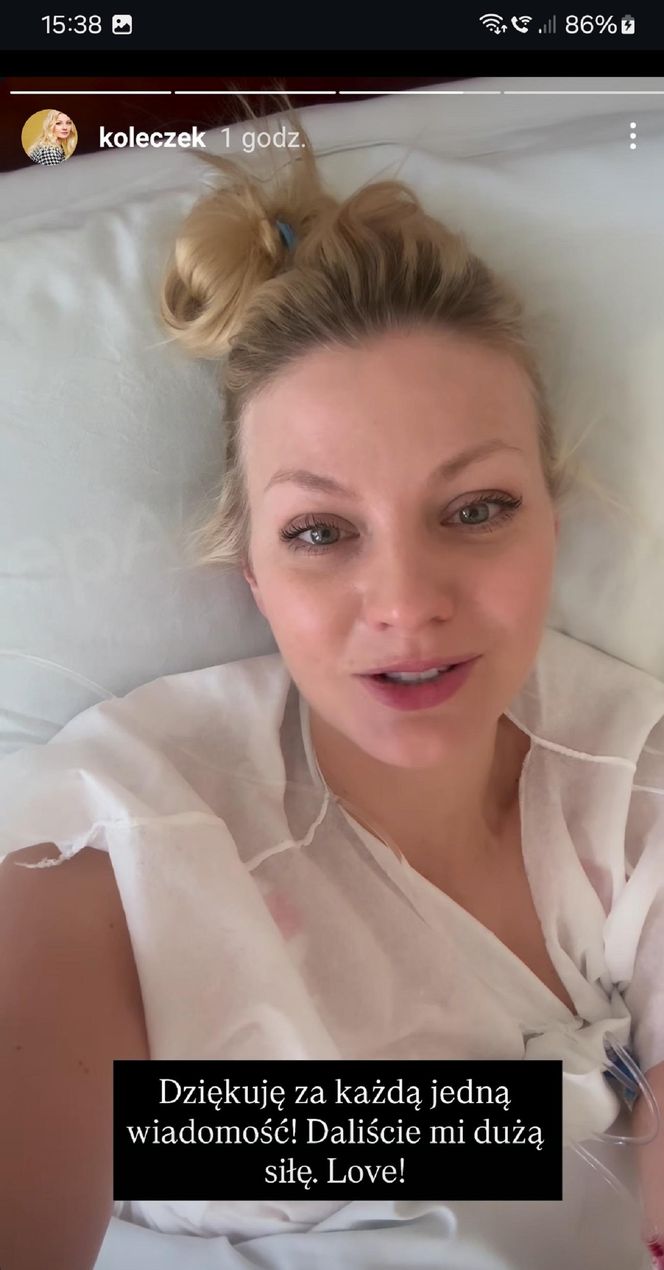 Katarzyna Kołeczek w szpitalu przeszła operację 