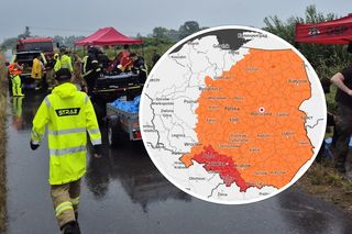 Alert RCB dla 12 województw. Ulewy, ewakuacje i strażacy w akcji. Aktualizacja pogody
