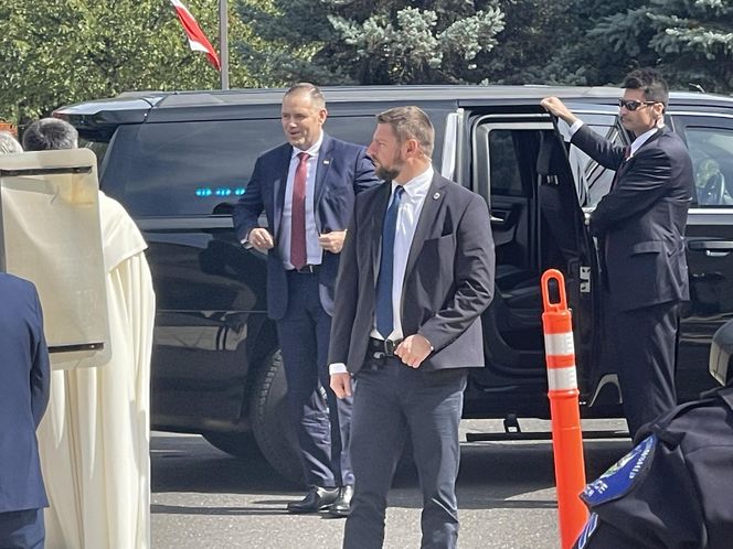 Karol Nawrocki z małżonką w USA. Tak przyjęto ich w Doleystown
