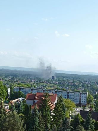 Pożar przy ulicy Wiosennej w Starachowicach