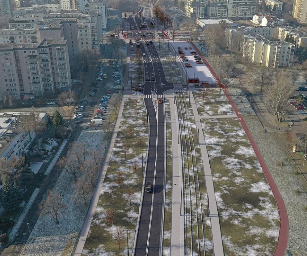 Tramwaj na Gocław w Warszawie – wizualizacja