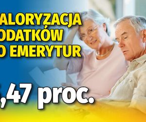 Waloryzacja dodatków emeryckich 5,47 proc.