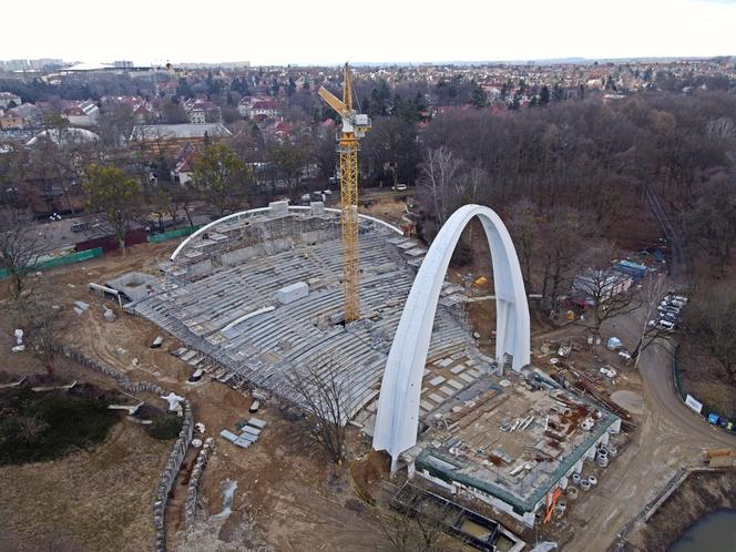 Przebudowa Teatru Letniego w Szczecinie - marzec 2021