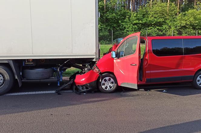 Wypadek na autostradzie A2 pod Zgierzem