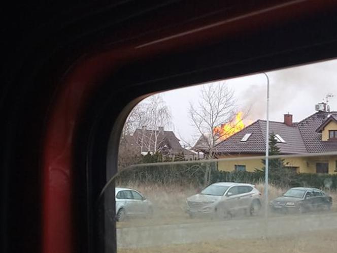 Pożar w Kotowicach pod Wrocławiem