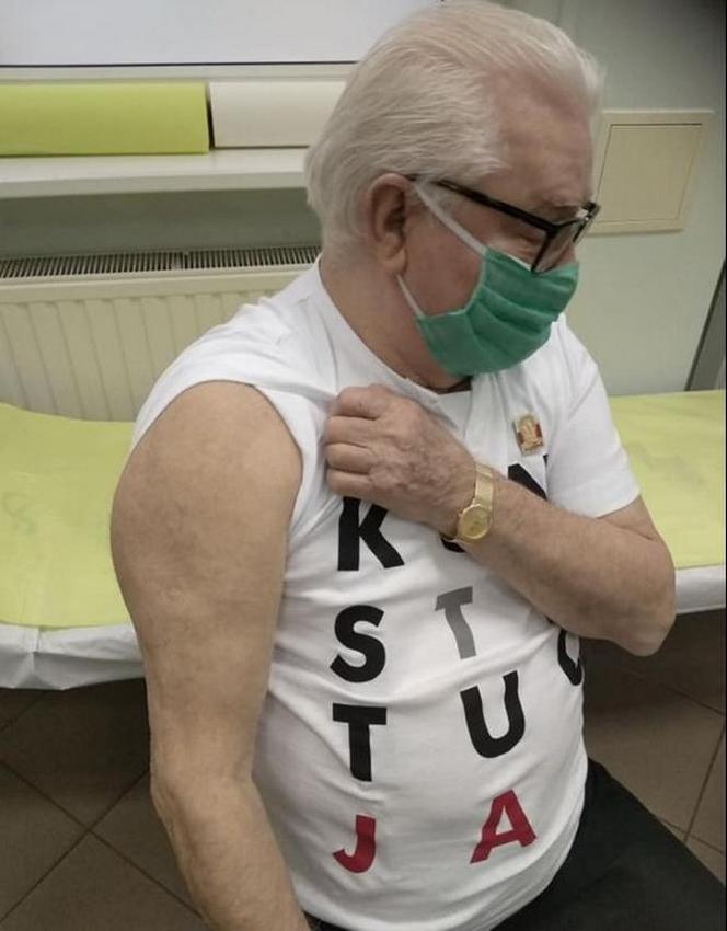 Zmizerniały Wałęsa został zaszczepiony