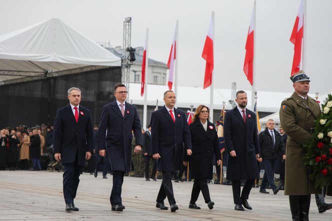 Święto Niepodległości. Karol Nawrocki na placu Piłsudskiego