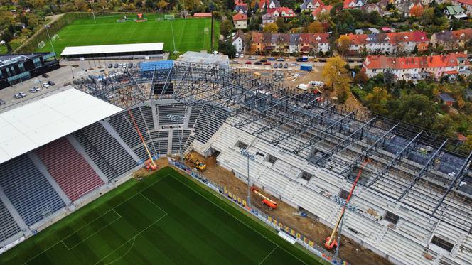 Budowa stadionu w Szczecinie - październik 2021