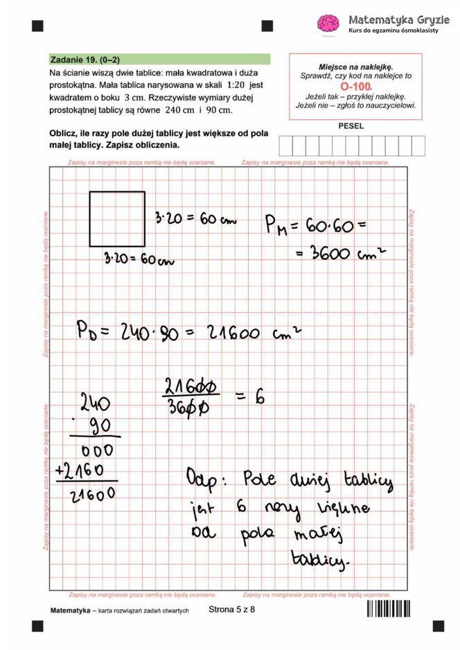 Egzamin ósmoklasisty 2025 - matematyka