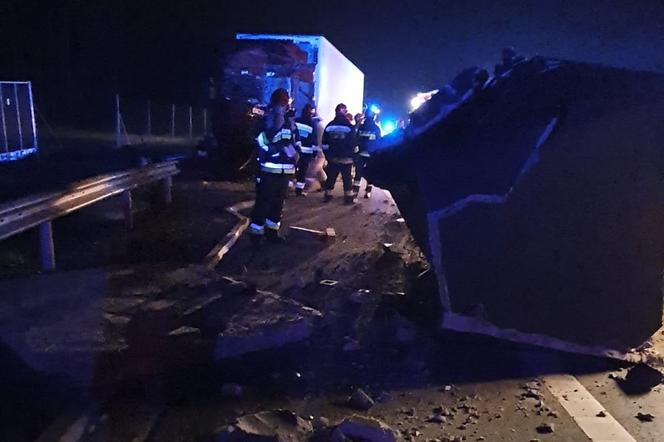 Wypadek na S7 w Skarżysku-Kamiennej