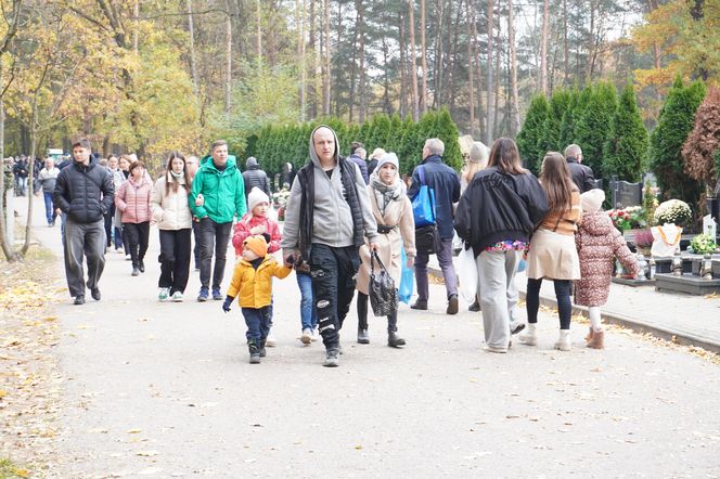 Tłumy na cmentarzu na Miłostowie