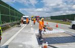 Tak naprawiano betonową nawierzchnię autostrady A1